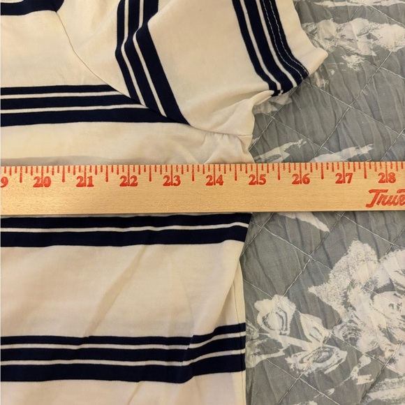 Lands' End Black and White Short Sleeve Tee - Picture 4 of 8
